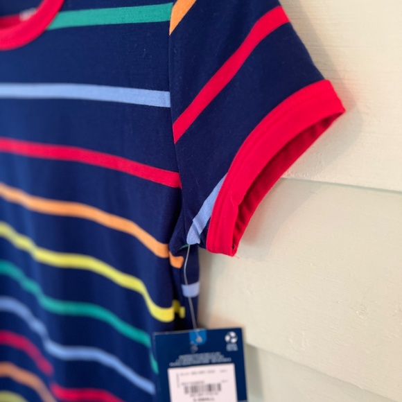 *NWT* ARIZONA JEAN CO. Navy Blue Rainbow Pride Soft Women's T-Shirt - Picture 3 of 11